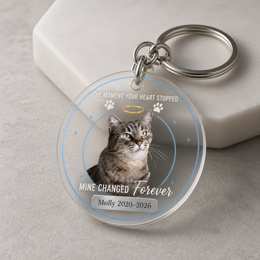 Pet Memorial Photo Keychain – The Moment Your Heart Stopped - Personalized Acrylic Keychain e781a97d-0fcd-4907-a4ed-0f36ecf3965b.jpg