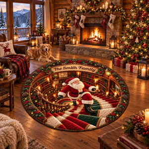 Personalized Santa Claus 3D Hole Round Area Rug, Custom Family Name Holiday Carpet, Optical Illusion Xmas Doormat Decor e78a6fa4-23b8-4519-b87a-0e20e00e9a9d-5421e78c-bb47-40f1-ad21-3b4961d5bee3.png