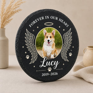 Pet Memorial Slate – Forever In Our Heart (Photo, Name & Years) - Personalized Slate Memorial Stone e793e4d8-0974-4b08-9c9e-71cff1df5046.jpg