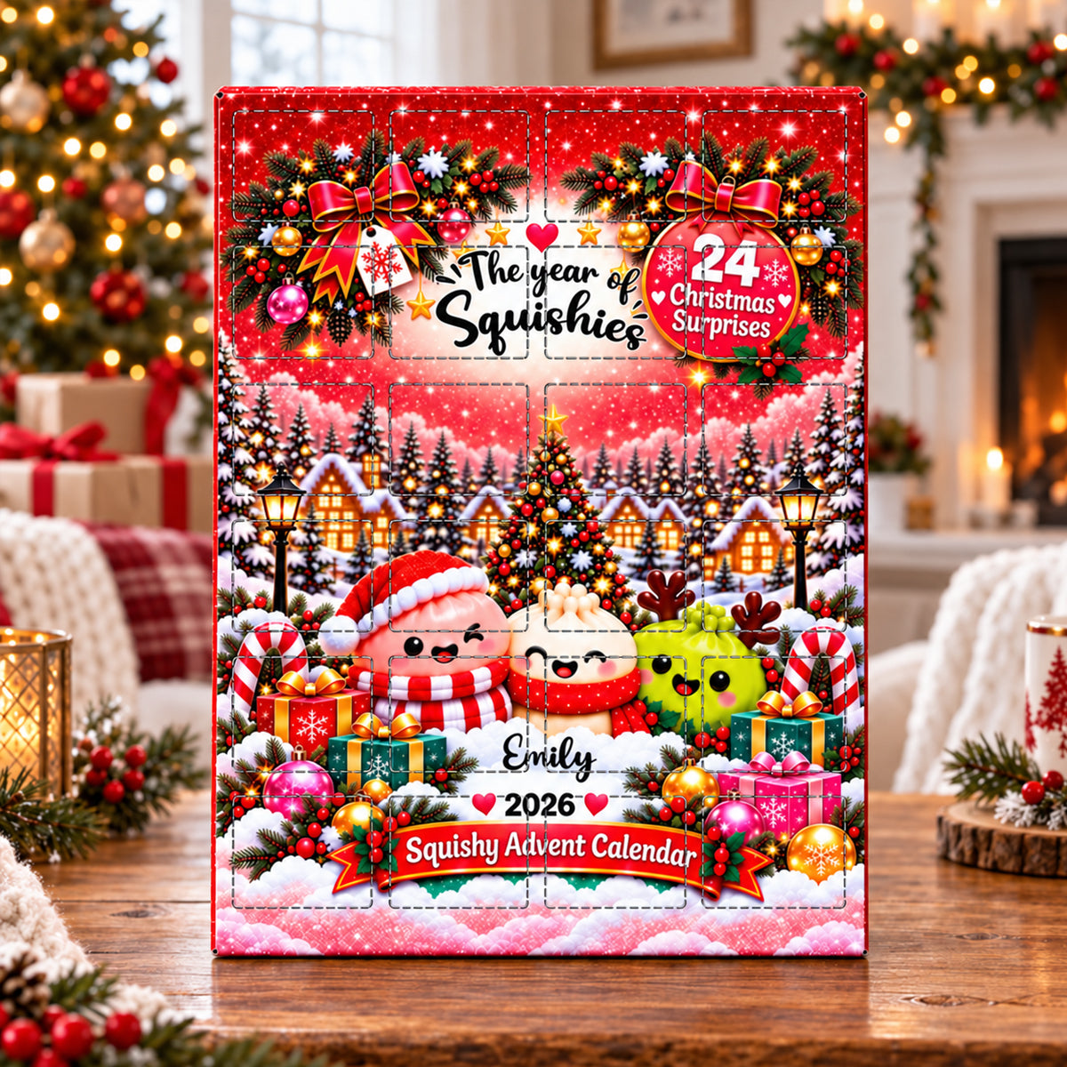 Christmas Gets Cuter Every Day - Personalized Dumpling Advent Calendar - Real Silicone Mini Dumpling Squishies e79e94d3-ddc9-4296-8f8a-434919338883-banner-1.jpg