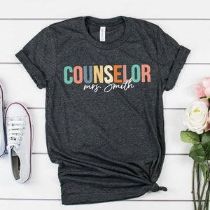 School Counselor T Shirt , Teacher's Day Gift , Gift for Teacher , Teacher Appreciation Shirt, School Counselor Gifts, Back To School Shirts