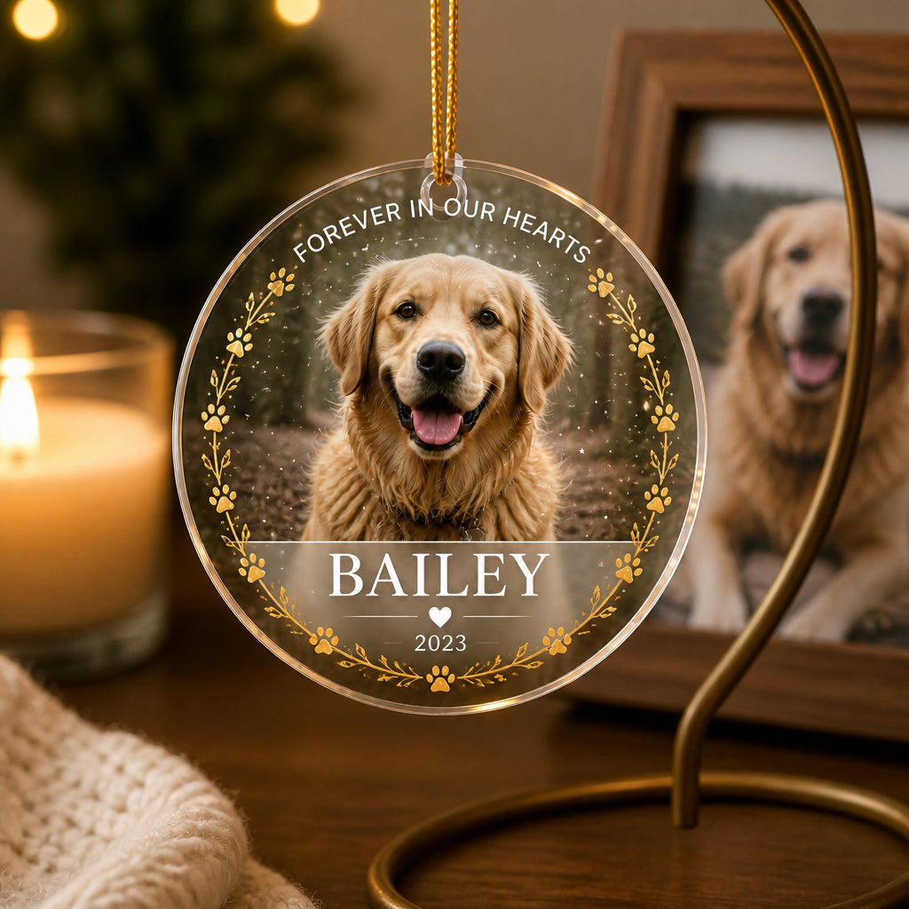 Pet Memorial Acrylic Ornament - Photo & Name - Personalized Transparent Acrylic Ornament e7a88202-eccf-4300-a3df-27681c78d629.jpg