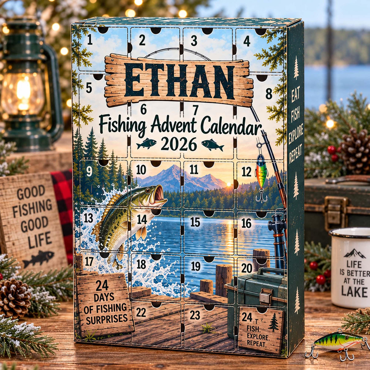 Personalized Fishing Advent Calendar 2026, Custom Fishing Blind Box, 24 Day Christmas Countdown with Fishing Tokens, Xmas Countdown Gifts e7a8cb73-cf6f-4b2e-859c-5b7b378c19b0-il_fullxfull.8564787394_338z.jpg