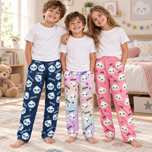 Personalized Kids Pajama Pants with Custom Name, Cute Dumpling Print Sleepwear, Matching Family Lounge Pants, Birthday or Christmas Gift e7ac93be-ceb5-41c3-b1f3-baa4aa06b481-pyjama-3.png