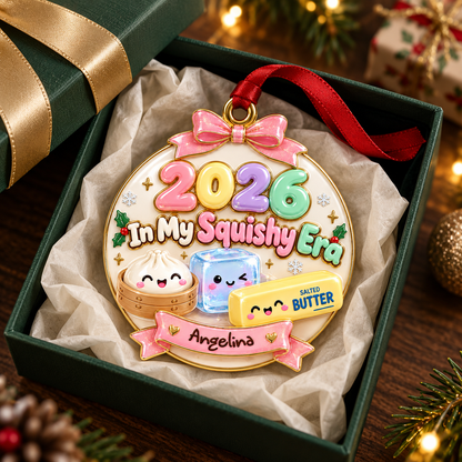 Cozy Squishy Era Christmas Ornament - Personalized Gifts For Kid, Christmas Decor e7aea144-967d-49bc-9e85-a5e826691f4d-Qu-treo-Gi-ng-sinh-trong-h-p-xanh-2.png