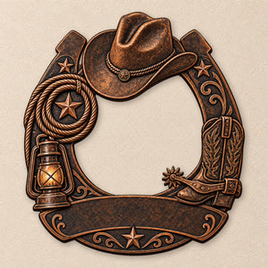 Personalized Freeform Western Cowboy Metal Sign, Rustic Horseshoe Front Door Decor, Ranch Housewarming Gift e7cc0dd7-9165-493f-9350-a1250e72efde-qs4.webp