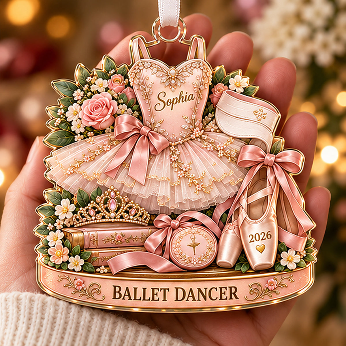 Personalized Ballet Dancer Christmas Ornament – Custom Name & Year, Pink Tutu & Pointe Shoes Ornament, Ballerina Gift for Girls, Ballet Lover Keepsake e7d9933a-99d0-4267-83e8-bda78ace6219-04_Ballet_Dancer_Hand_Holding.jpg