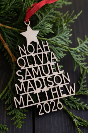 Family Christmas Ornament - 2026 Personalized Ornament With Names - Christmas Tree Ornament e7feb11d-2643-41d8-895c-f60ec944a506-4498171c-d7df-4438-925d-fb9557059759.jfif