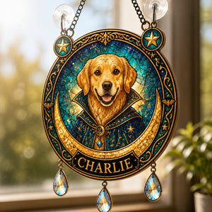 Halloween Stained-Glass Pet Portrait Suncatcher – Custom Photo - Personalized 1 Layered Suncatcher with Charm e7fef04d-0b35-4f19-b85a-dd409b80838f.jpg