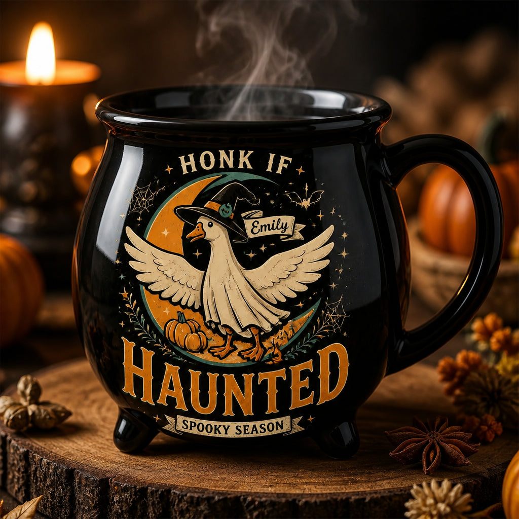 Honk If Haunted Goose – Personalized Witch Mug - Personalized Halloween Black Ceramic Witch Mug e8127ac8-0a26-4dff-8a45-8ec40de7b1b1.jpg