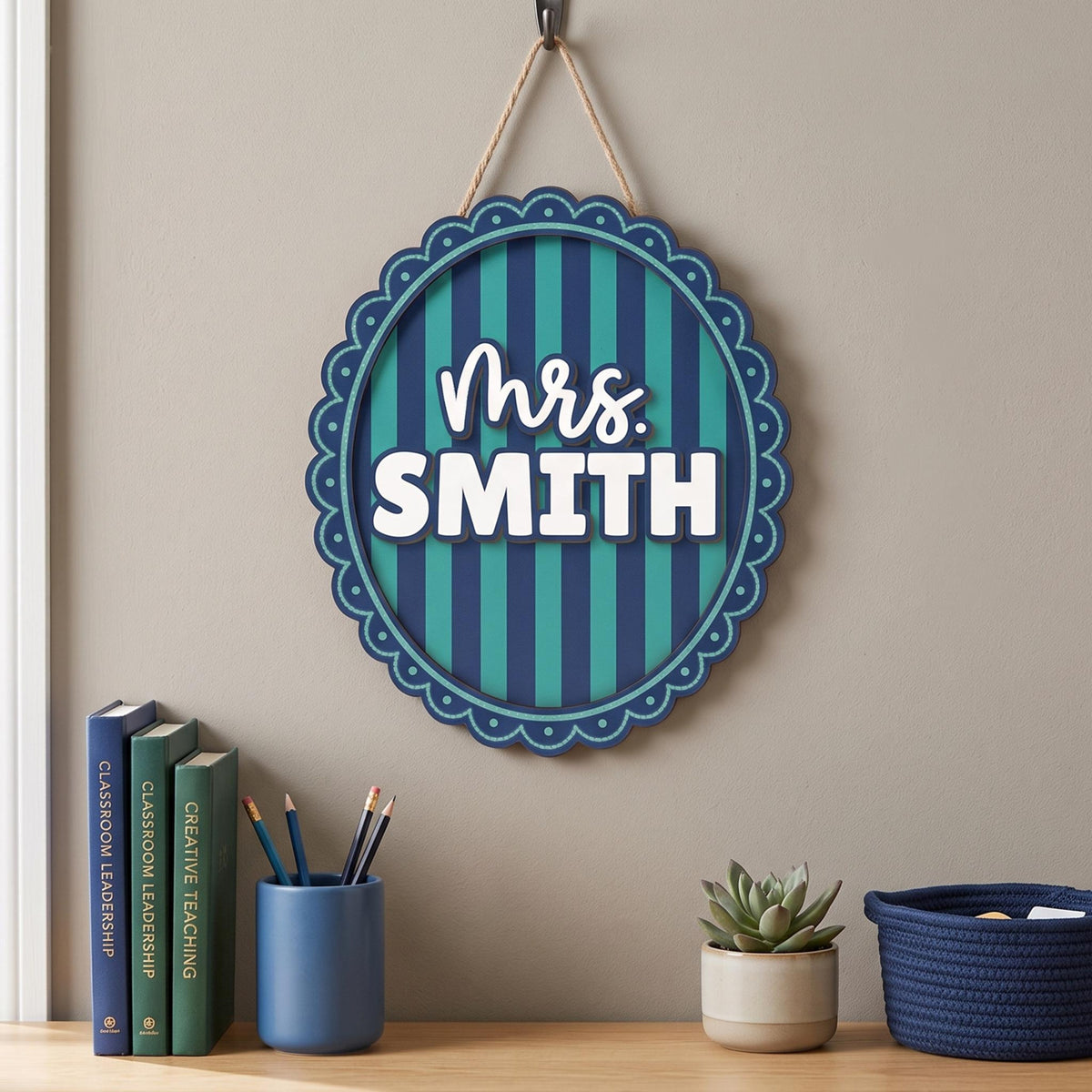 Classroom Decor, Personalized Teacher Door Sign, Welcome To Our Classroom Sign, Back to School Gifts for Teacher, Teacher Gifts For Women e8364290-9058-4455-b6c2-2f23ee0addf9-7.jpg