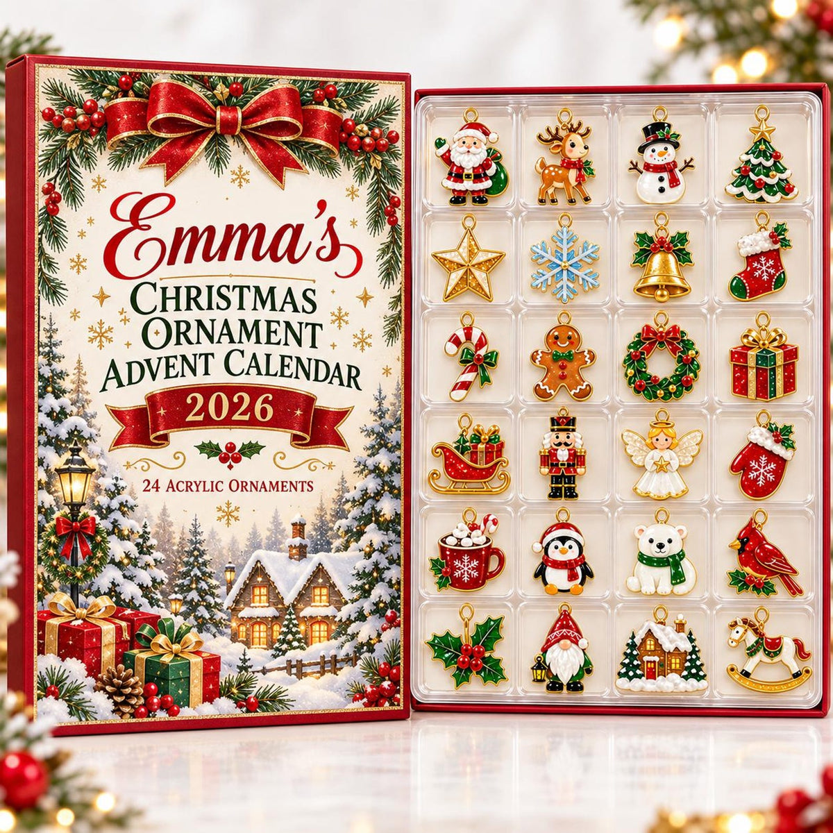 Personalized Christmas Advent Calendar 2026, 24 Acrylic Ornaments, Holiday Countdown Box, Custom Name Xmas Gift for Kids & Family John e839bcbd-f470-4b67-afb1-eb0893c557fa-il_1588xN.8625635813_c2yp.jpg