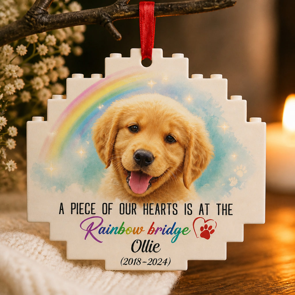 Rainbow Bridge Pet Memorial Photo Ornament - Personalized Shape Ornament e851ba03-8e41-43b1-9e81-f9ae52e9b86c.jpg