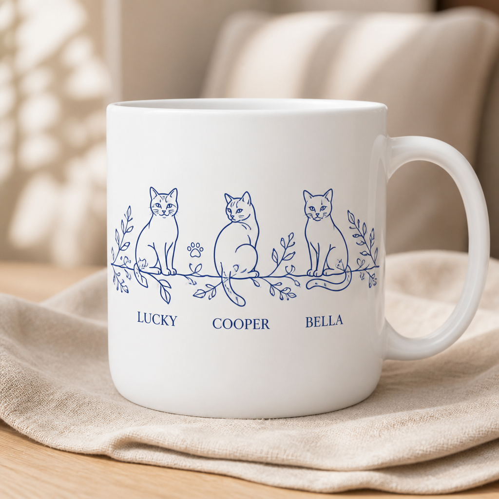 Personalized Botanical Cats Edge-to-Edge Mug (3 Names) - Personalized Edge-to-Edge Mug e8646554-17c6-488f-820c-5df3e5c4fad2.png