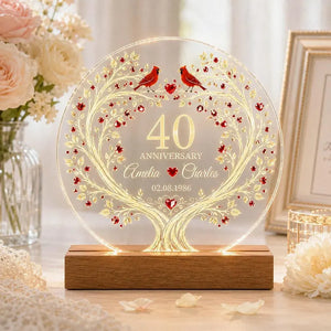 Personalized 40th Anniversary Night Light, Custom Ruby Anniversary Acrylic Plaque, 40 Years Married Gift for Parents & Couple e86767e8-a45a-4304-b1f3-fc658f8c4d9e-rrrer-4-.webp