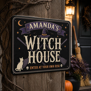 Personalized Witch House Metal Sign - Enter At Your Own Risk - Personalized Metal Sign e89c98e9-06fe-431f-bcd9-d6887c9ab16c.jpg