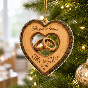 Custom The Year We Became Mr & Mrs Ornament, Personalized Heart Ring Christmas Ornament, Newlywed 2026 Wedding Gift e89dcb93-1232-468a-a376-c6f6bbf64307-ewrewrew-2-.webp