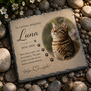 Pet Memorial Slate Stone with Photo, Name & Years — In Loving Memory - Personalized Slate Memorial Stone e8b00051-b396-4d72-aba9-cd37aca6f64c.jpg