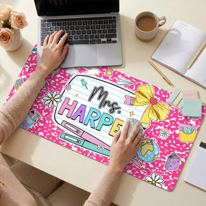 Personalized Teacher Desk Mat, Custom Teacher Composition Book With Name Mouse Pad, Teacher Gifts, Back To School,Teacher Appreciation Gift e8cdad60-7a47-43fa-b017-0d95a76f0c24-8.jpg
