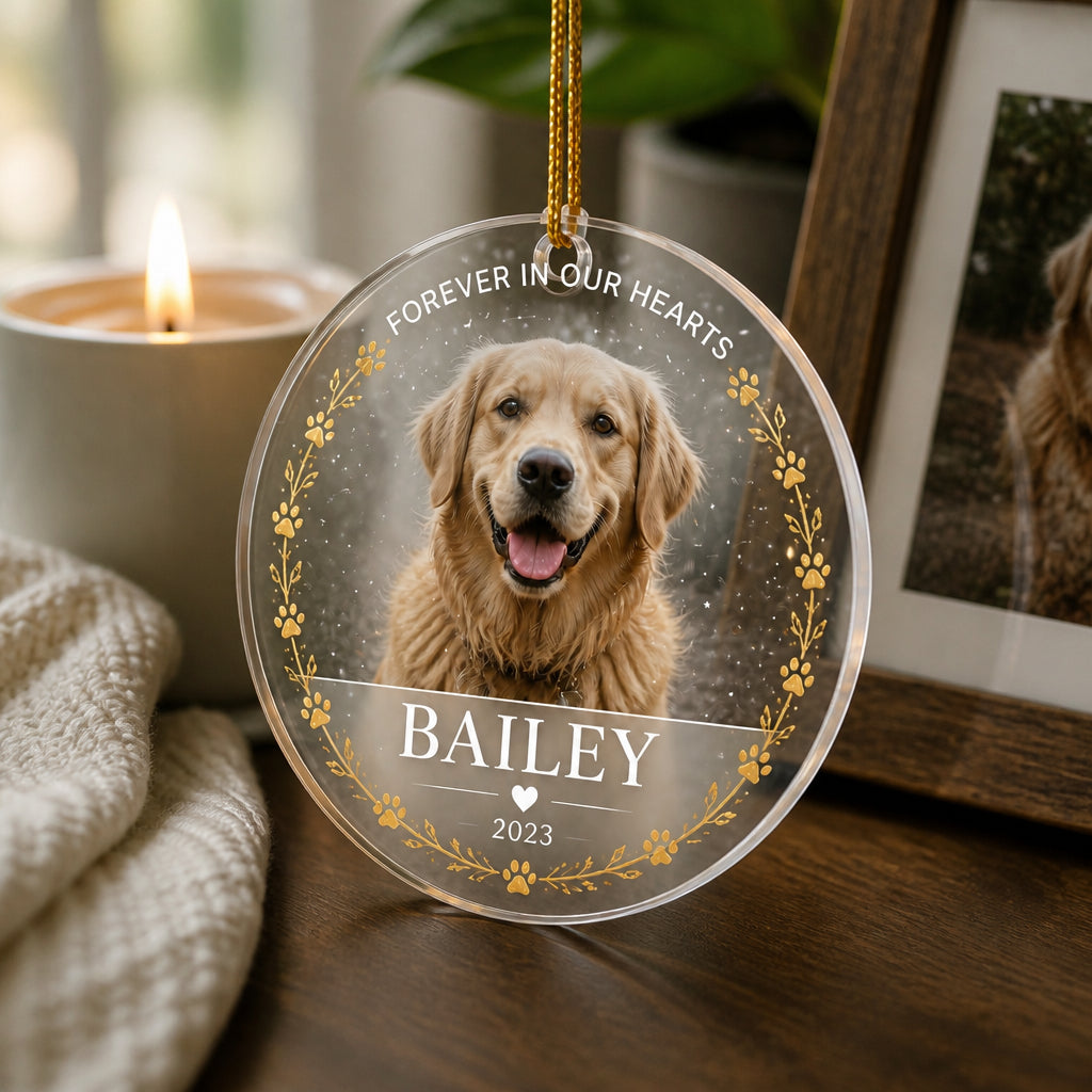 Pet Memorial Acrylic Ornament - Photo & Name - Personalized Transparent Acrylic Ornament e8d72b6a-1b1f-418f-a746-9571efbaa1d0.jpg