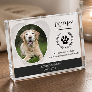 Pet Memorial Acrylic Plaque – Paw Print, Photo, Name & Dates - Personalized Acrylic Plaque e8db43e9-a804-4b9b-b432-1955ba612631.jpg