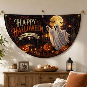 Halloween Half Moon Bunting Flag, Happy Halloween Fan Banner, Front Porch Decor, Fall Outdoor Flag, Front Door Yard Decoration e8dd8a5d-853e-455d-aba1-4b96059ad406-5.jpg