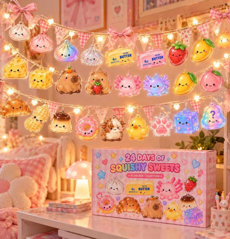 Trending Squishy Advent Calendar, Viral Squishy Blind Box, Kawaii Acrylic Charms for Kids, Boy Girl Christmas Gift, Dumpling Butter Cheese e8e95608-ddfc-40bd-90b2-0ca463dcf5d4-gf-11-.jpg