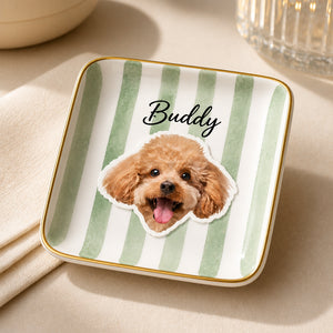Custom Pet Photo Jewelry Plate – Gingham Cameo - Personalized Jewelry Plate e8f403e1-b33d-4b24-9af6-021e7e6df789.jpg