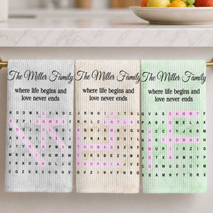 Family Where Life Begins And Love Never Ends Word Search Puzzle - Personalized Name Waffle Weave Kitchen Towel, Housewarming Gift e8fbc7a4-e590-4a76-97a3-d157c177b7fb-2-5-.jpg