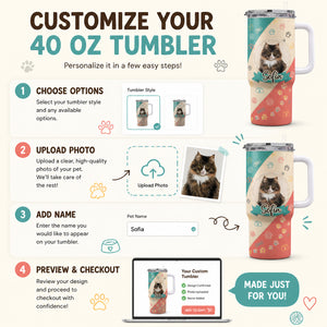Custom Cat Photo + Name Doodle Wrap – 40 oz Handle Tumbler - Personalized 40 oz Stainless Steel Tumbler e90a8db2-10f9-4f3e-8df3-0b704138956c.jpg