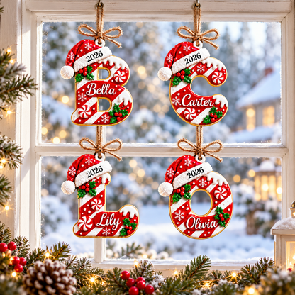 Personalized Initial Christmas Ornament 2026, Custom Name Letter Acrylic Keepsake, Candy Cane Monogram Gift, Family Christmas Tree Decor e917856a-6ded-44fc-81b3-132ea870afe6-banner-1.png