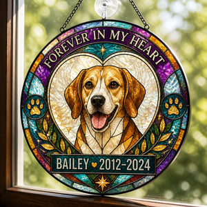 Custom Pet Memorial Stained-Glass Suncatcher — Photo to Art with Name & Years - Personalized Suncatcher Stained Glass e9374699-f6fc-4779-aa74-42fde89960f4.jpg