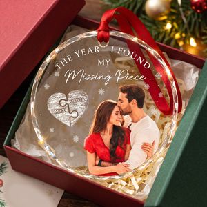 The Year I Found My Missing Piece - Personalized Crystal Ornament e93b5e6c-f087-46bc-ba60-fde6f7019af1-5.png