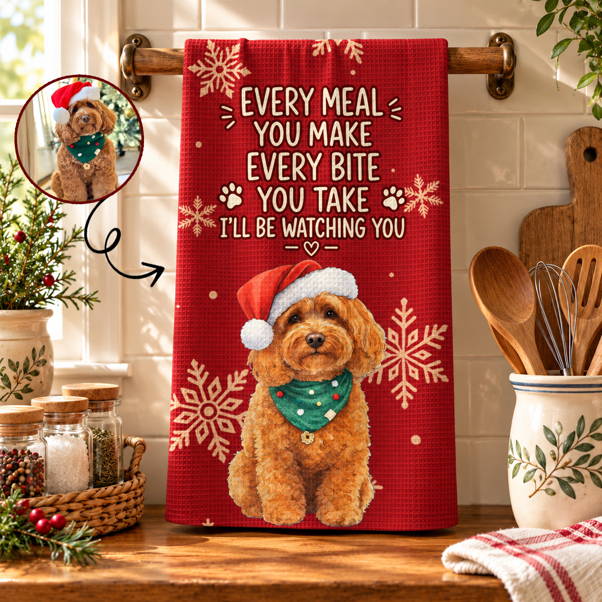 I Woof You - Personalized Kitchen Towel, Christmas Gifts e9495bbb-c3ff-4ccc-9ca9-6584ec27edf0-banner-2.jpg
