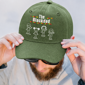 Stick Figures The Blackfather - Personalized Vintage Classic Cap