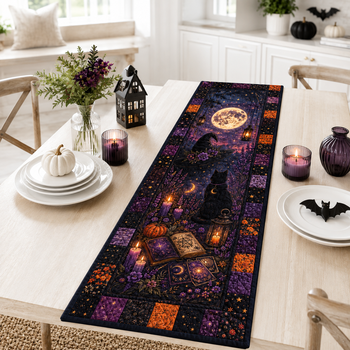 Witchy Halloween Quilted Table Runner, Black Cat Moon & Tarot Patchwork Runner, Gothic Spooky Table Decor e966a440-ca60-484a-8a81-6c6cec8e2f52-Image-Aug-13-2026-01_35_17-PM-2-.png