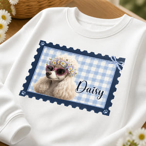 Custom Pet Portrait Circle-Badge Sweatshirt - Personalized Sweatshirt e96a4a74-b00a-4c48-9736-794ca67c9a15.jpg