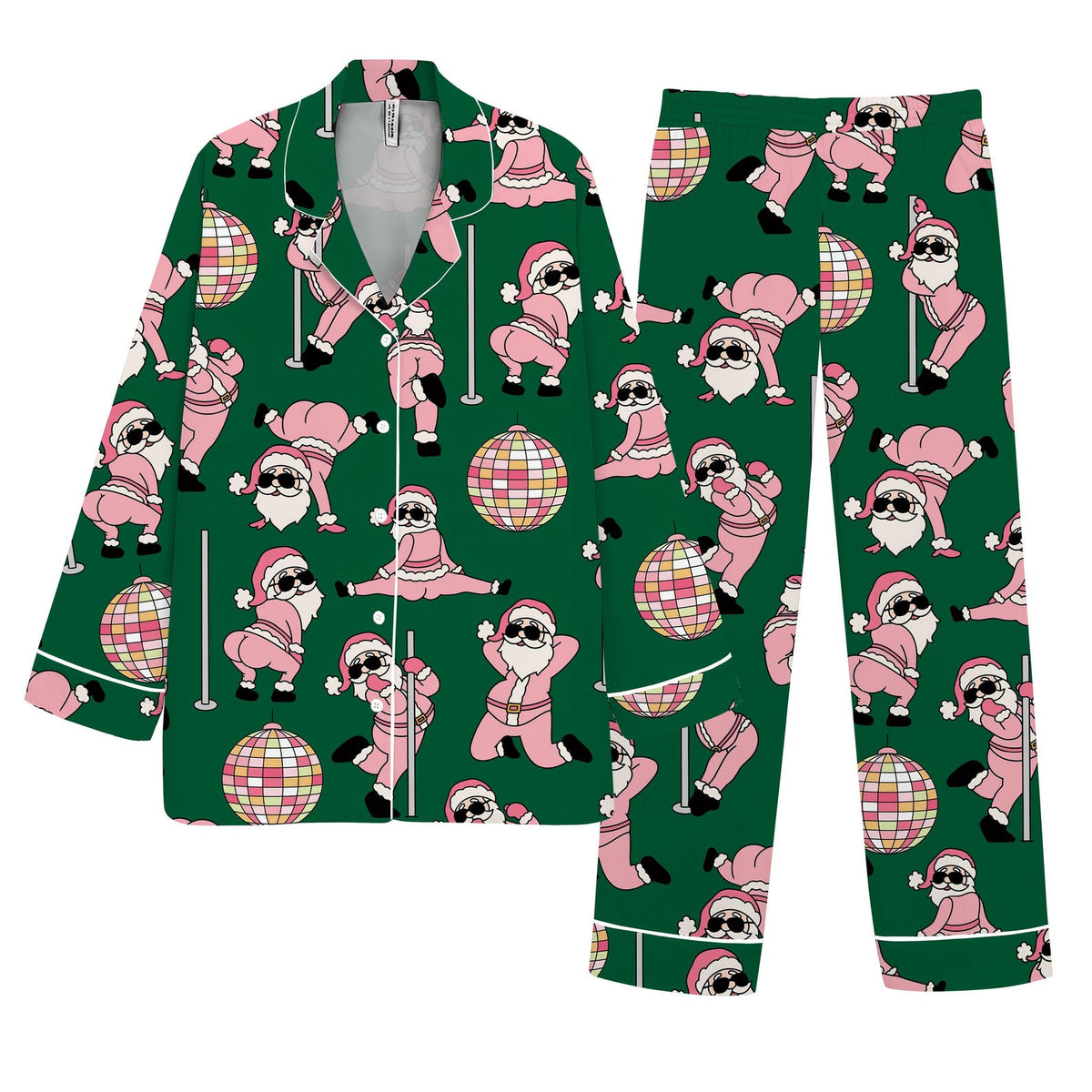 Women Christmas Pajama Set – Funny Dancing Santa Print Sleepwear, Pink Holiday Loungewear e97d5203-060a-493b-b9a5-47c93b2a3cb6-il_1588xN.7438852589_71em.jpg