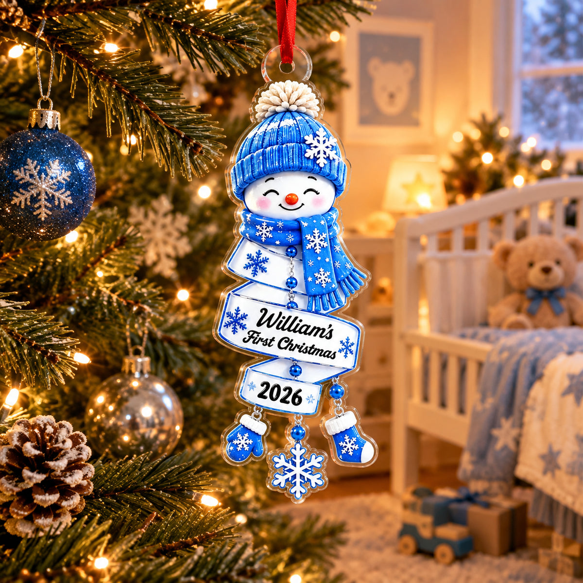 Christmas Cheer Newborn Christmas Snowman Style - Personalized Acrylic Ornament e9998601-f957-4cfd-8ac9-c0eb2e08cf8a-banner-2-1-.jpg