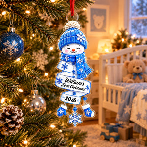 Christmas Cheer Newborn Christmas Snowman Style - Personalized Acrylic Ornament e9998601-f957-4cfd-8ac9-c0eb2e08cf8a-banner-2-1-.jpg
