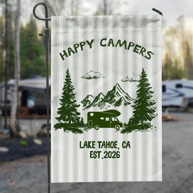 Personalized Happy Campers Flag – Custom RV Campsite Decor Keepsake e99b4adb-bf05-442f-8617-79c911f6b8eb-DSFSF-3-.webp