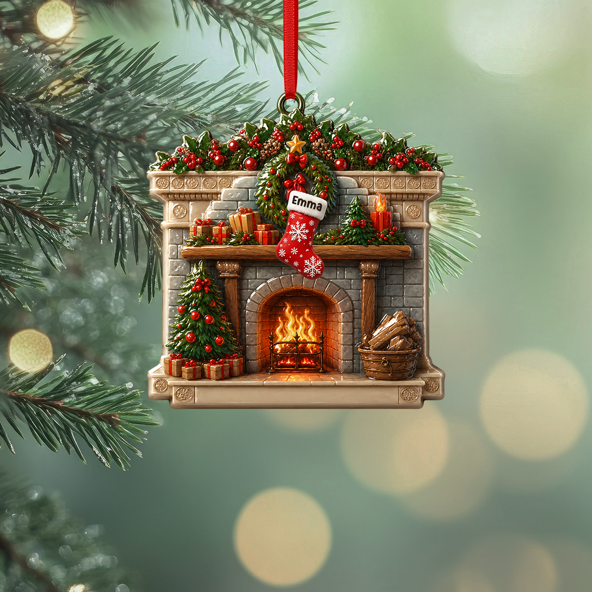 Christmas Retro Fireplace Family Christmas Stockings - Real 3D Raised Ornament e9a74c8c-38ab-4eaf-b1e3-a7720feab9f3-2.png