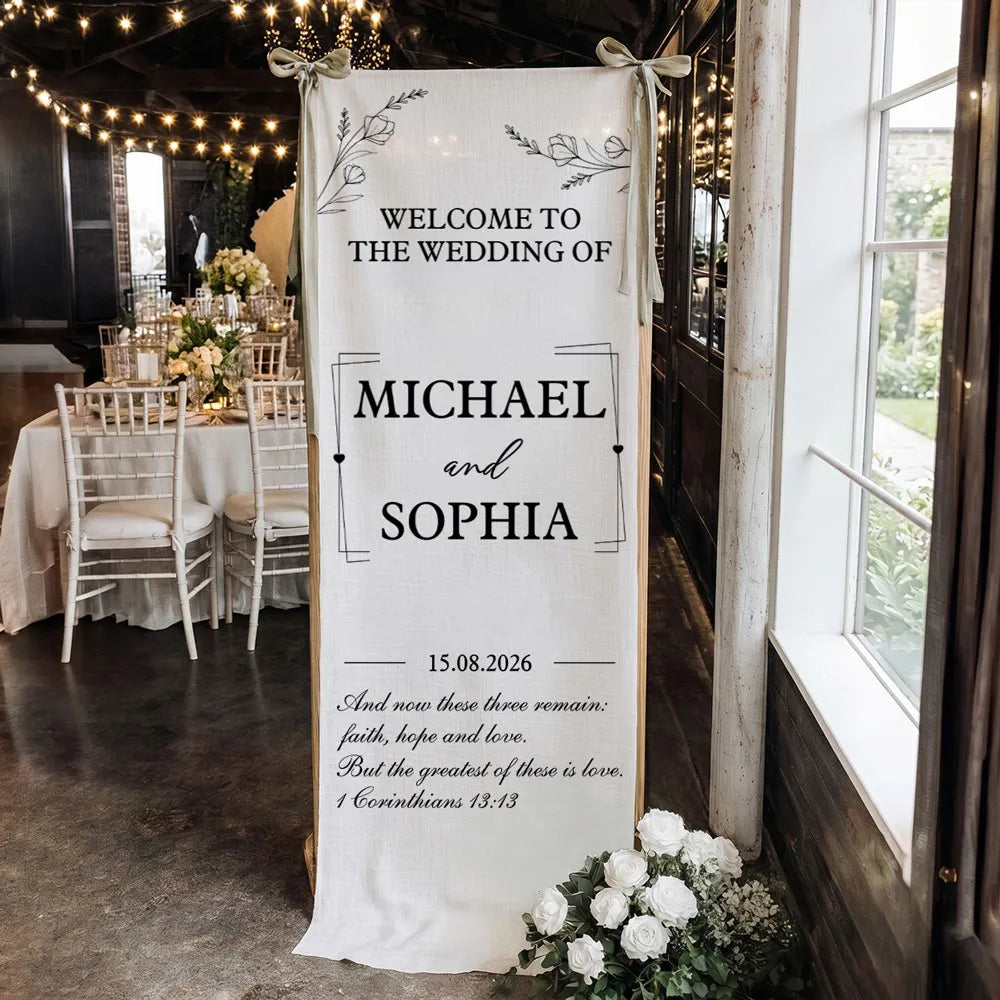 The Wedding Of Us - Personalized Welcome Sign - Wedding Decoration e9b78110-4834-494a-a6d5-1121b7d905c7-1.webp