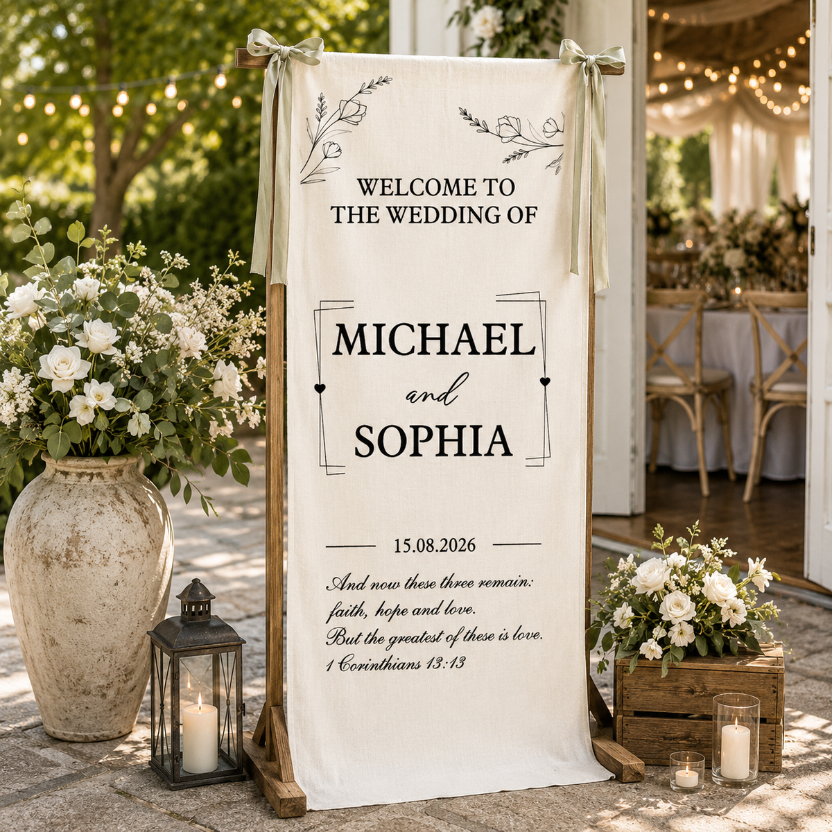 The Wedding Of Us - Personalized Welcome Sign - Wedding Decoration e9b8b2dc-1a30-4ef5-8404-7232ca9d6541-banner-1.png