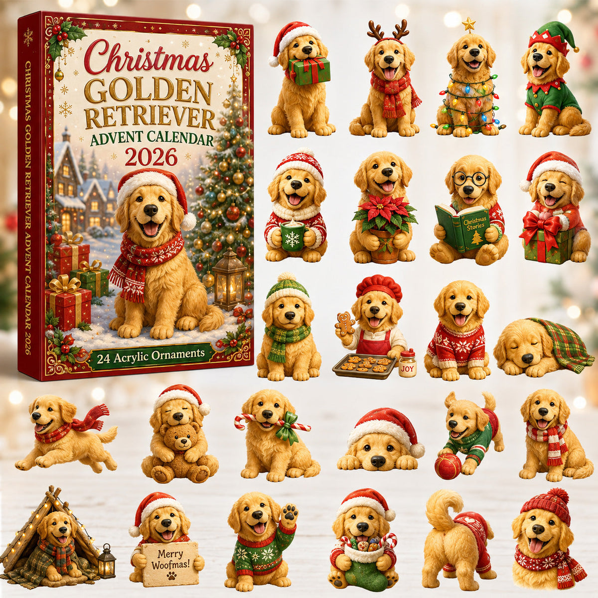 Christmas Golden Retriever Advent Calendar 2026 - 24-Day Festive Countdown, Acrylic Charms Blind Box - Gift For Golden Retriever Lovers e9c70456-936f-4f17-abf8-faffc01afe5a-golden-retriever.jpg