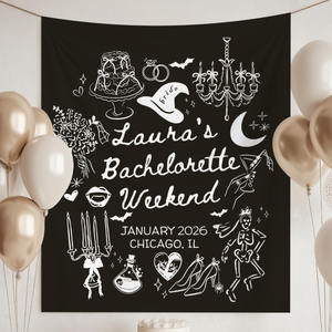 Personalized Witchy Bachelorette Party Decor, Custom Location Bachelorette Weekend Tapestry, Salem Bachelorette, Halloween Bridal Merch e9cef086-b90c-4f58-bacc-b7ef267aefc0-5.png