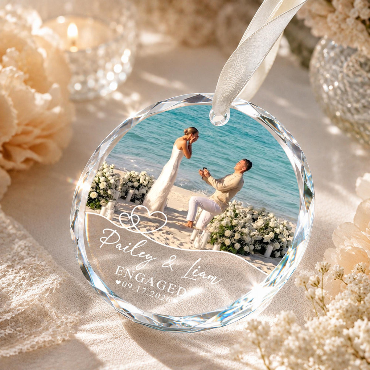 Custom Engagement Photo Ornament, Engagement Ornament, Couple Photo Engaged Ornament, Marriage Proposal Gift,Wedding Newlywed Photo Keepsake e9d2b182-39c1-4bdb-beda-5d5d35b765c2-4.jpg