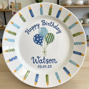 Custom Birthday Plate for Boy | Personalized Happy 1st Birthday Gift | Ceramic Painted Keepsake ea0fea4a-2856-4b39-a57f-720efef6b525-hgjg-1-.webp