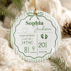 Custom Striped New Baby Ornament: Baby Birth Stats Ceramic Ornament, Christmas Newborn Keepsake, Baby Shower Gift, New Parents Gift ea161c1b-1607-40e7-86a6-a31965ddd80b-ghgfhgfyghf-5-.jpg