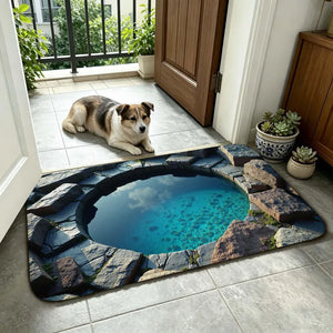 3D Optical Illusion Blue Pool Doormat, Stone Crack Pond Print Front Door Mat, Non Slip Washable Indoor Entrance Rug for Entryway Home Decor. ea16ae82-b6b1-43b4-b140-5c3e1bf977a3-ggdfg-2-.webp